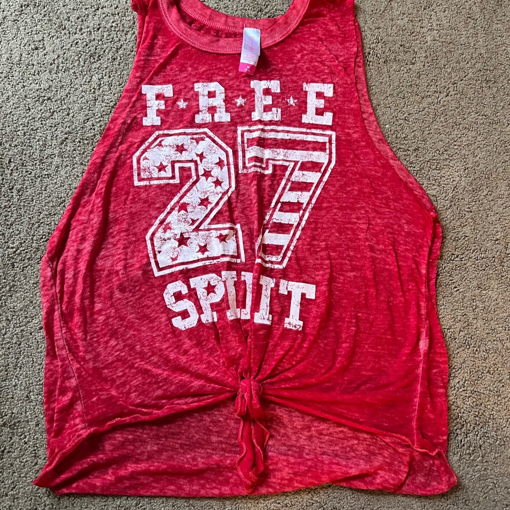 “Free spirit” red tank